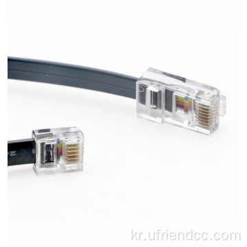 Flat 4Cores RJ45 ~ RJ11 케이블 전화